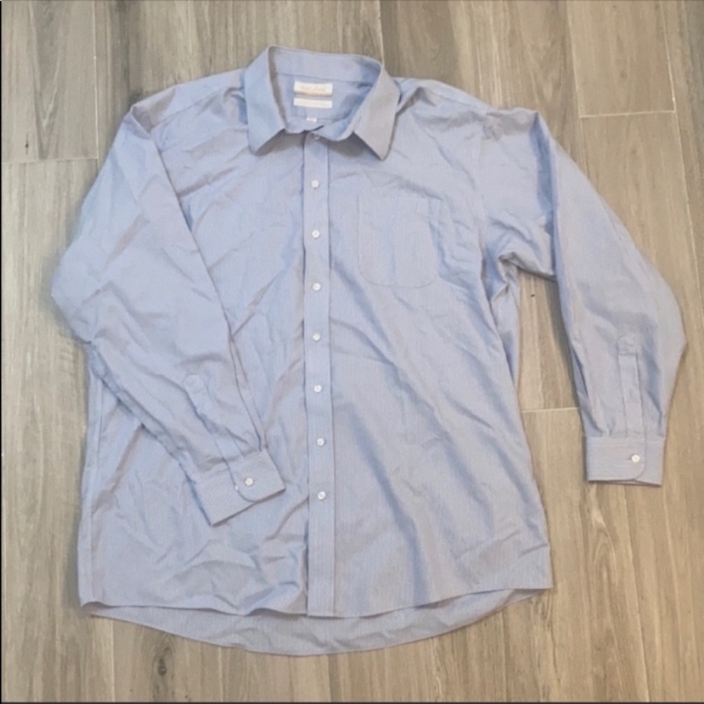 Roundtree & Yorke Dress Shirt Size 18.5 36/37 Tall